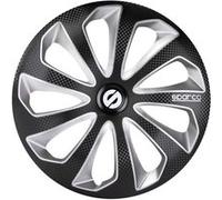 Sparco moyeux Sicilia 14 pouces ABS noir / argent lot de 4 Zilver G