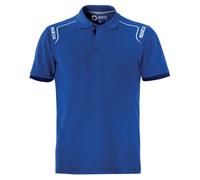 Sparco Polo Workwear Portland Mi Manches Taille XL Bleu En Coton Piqué