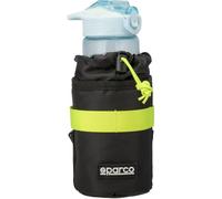 Sparco Porte-Bouteille Jaune pour vélo en Microfibre avec Feuille d'aluminium et Poche pour Objets extérieurs