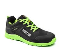 Sparco - Pratique - Chaussures de sécurité pour Homme et Femme - Chaussures de Travail antidérapantes et résistantes - Chaussures de sécurité adaptées à Toutes Les Conditions de Travail, Noir Vert