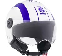 SPARCO RIDERS 95129 Casque jet blanc Bleu mat