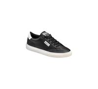 sparco - S-Time Sneakers Unisex Smart Casual - Chaussures de Loisirs - Tige en Cuir synthétique - Confort - Semelle en Caoutchouc - Chaussures à la Mode - Blanc/Noir - EU 44
