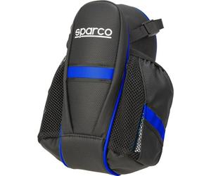 Sparco Sacoche De Vélo en Nylon Bleu Adaptée Aux Longs Trajets avec Double Poche Et Bande Réfléchissante
