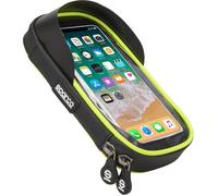 Sparco Sacoche de vélo jaune, Case téléphone portable microfibre imperméable, écran tactile, double fermeture éclair