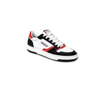 Sparco Chaussure S-Urban Sneaker Casual en Simili-cuir Blanc Noir Rouge Homme, Blanc, noir, 45 EU