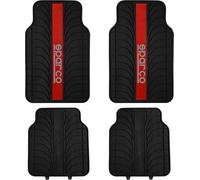 SPARCO Set De 4 Tapis Pour Voiture Red Line En PVC Universels Avec Support