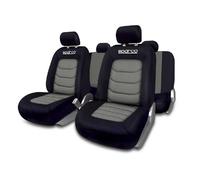 Sparco Jeu de housses complet Noir/Gris 100% polyester