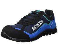 Sparco SPARCO TEAMWORK Scarpa Antinfortunistica Da Lavoro - BASSA PER UOMO E DONNA NITRO S3 SRC, Botte de protection incendie et sécurité mixte adulte, NERO/BLU SPARCO, 41 EU