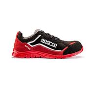 Sparco SPARCO TEAMWORK Scarpa Antinfortunistica Da Lavoro - BASSA PER UOMO E DONNA NITRO S3 SRC, Botte de protection incendie et sécurité mixte adulte, ROSSO/NERO, 47 EU