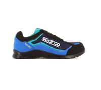Sparco SPARCO TEAMWORK Scarpa Antinfortunistica Da Lavoro - BASSA PER UOMO E DONNA NITRO S3 SRC, Botte de protection incendie et sécurité mixte adulte, NERO/BLU SPARCO, 39 EU