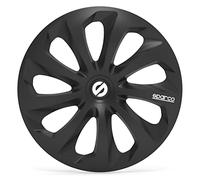 SPARCO SPC1370BK Enjoliveur Sicilia, Noir, Set de 4, 13"