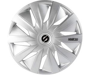 SPARCO SPC1390SV Enjoliveur Lazio, Argent, Set de 4, 13"