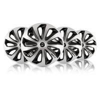 4 Enjoliveurs Argent/noir Sparco Sicilia 14 Pouces