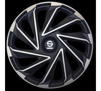 Sparco Enjoliveurs Varese 14 pouces Argent/Noir - Set de 4 pièces
