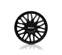 Enjoliveur de roue - Rome - 14 pouces - Noir - Design sportif - ABS résistant aux chocs