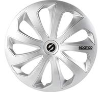 SPARCO SPC1570SV Enjoliveur Sicilia, Argent, Set de 4, 15"