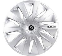 SPARCO SPC1590SV Enjoliveur Lazio, Argent, Set de 4, 15"