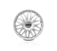 SPARCO SPC1596SV Roma Lot de 4 enjoliveurs en argent 15"