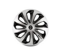 4 Enjoliveurs Argent/noir Sparco Sicilia 16 Pouces