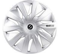 SPARCO SPC1690SV Enjoliveur Lazio, Argent, Set de 4, 16"