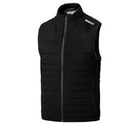 Sparco - Structure Vest 100 g - Protection thermique et confort - Tissu extérieur déperlant - Isolation légère type duvet - Taille XXXL - Noir