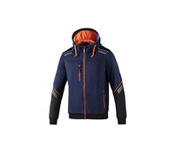 sparco Sweat à Capuche Marque Modèle Sweat avec Fermeture éclair et Capuche TW Taille XL Bleu Marine/Orange