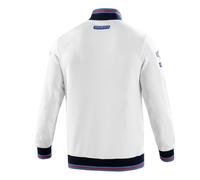 sparco Sweat à Fermeture éclair Martini-r Unisexe pour Adulte, Blanc, L