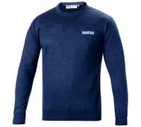 sparco Sweat en Laine avec col Rond Taille M Bleu