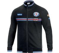 Sparco Sweat-Shirt Zip Intégral Martini Racing Noir Taille XL 100% Coton Inspiré