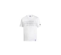 Sparco - T-Shirt Martini R Logo - Logo Martini Racing Ton sur Ton - Coton Stretch pour Un Confort Optimal - Blanc Polyvalent - Taille XS - Blanc