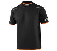 Sparco T-shirt Tech Tucson Coton Et Polyester TAILLE. XS Couleur Noire/Orange