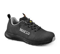 SPARCO Mixte Traction Industrial Shoe, Noir/Argent, 42 EU