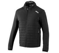 Sparco Veste mécanique Frame - Tissu imperméable avec membrane TPU - Panneaux latéraux Softshell flexibles - Isolation thermique légère - Taille S - Noir
