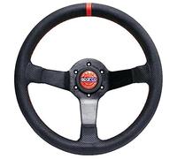 Sparco Volant Universel Champion - Cuir Noir - Diamètre 330mm