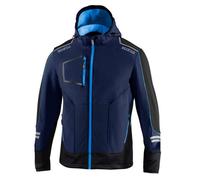 Sparco York Tech Soft Shell TG 3XL Blue Marine / Bleu Ciel Veste Travail D'Hiver
