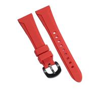 SpaRcz Bracelet de montre en caoutchouc souple, pour hommes et femmes, sport, étanche, universel, remplacement, 22-26mm, Rouge, 26mm