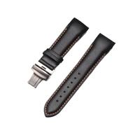 SpaRcz Bracelet de montre en cuir véritable, boucle papillon, bandes de remplacement 22-24mm, Couleur 7, 23mm