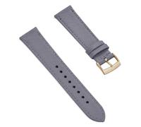 SpaRcz Bracelet de montre en cuir véritable, étanche, à dégagement rapide, en Nylon, 18-22mm, Gris-or, 22mm