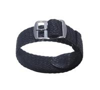 SpaRcz Bracelet de montre en Nylon, couleur unie, Perlon tissé, tissu tissé, boucle, ceinture, noir, bleu, 18-20mm, Noir, 18mm