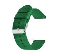SpaRcz Bracelet de montre en toile et nylon, universel, 18-24mm, Vert 1, 20mm