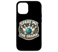 Spare Me The Drama Jeu de Mots Amusant Bowler Pun Blague Coque pour iPhone 12/12 Pro