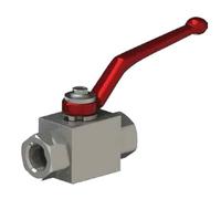 Spare Parts Holland Vanne à Boisseau Sphérique Hydraulique 2/2 Voies - Taille 1/4", 3/8", 1/2" - Acier Au Carbone - Haute Pression 500 Bar