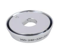 sparefixd Compatible avec les boutons de four Stoves - Anneau extérieur argenté pour Richmond Deluxe