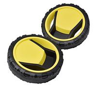 sparefixd Lot de 2 roues de nettoyeur haute pression Karcher K4 K5 Noir/jaune