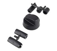 sparefixd Lot de 4 boutons de commande noirs pour cuisinière, four