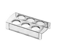 sparefixd Plateau à œufs pour 6 œufs - 177 x 90 x 25 mm - Compatible avec réfrigérateur et congélateur Siemens