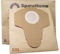 SpareHome® Lot de 5 sacs haute performance compatibles avec aspirateurs Dexter 20 l