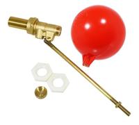 SPARES2GO 1/2" Partie 1 Valve Haute Pression Entrée Latérale Réservoir de Toilette Robinet à Flotteur 4 1/2" Kit Flotteur à Bille