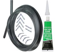 SPARES2GO 3m Cut to Size Door Seal + Silicone Glue for AEG Baumatic 3 or 4 Sided Oven Cooker (Rounded or 90º Clips) by Spares2go