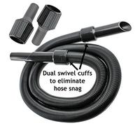 SPaRES2GO 6 m Tube de rallonge de flexible pour aspirateurs compatible avec Karcher Lot de 6 m, flexible de 3 adaptateurs)